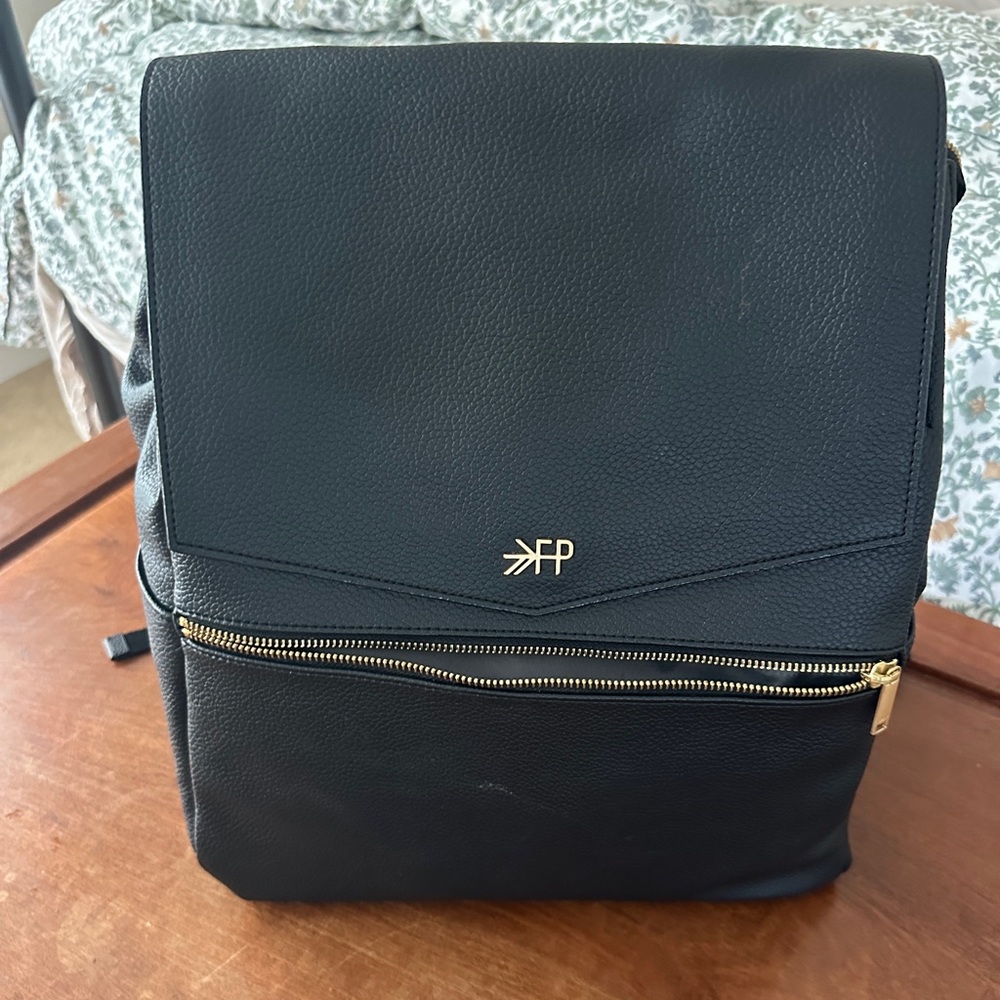 Freshly picked diaper bag black Large